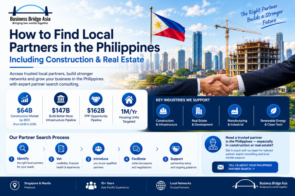 How to Find Local Partners in the Philippines — Including Construction & Real Estate 3 philippines business partner search consulting